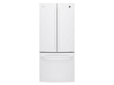 30" GE Profile 20.8 Cu. Ft. French Door Bottom-Mount With Factory Installed Icemaker - PNE21NGLKWW