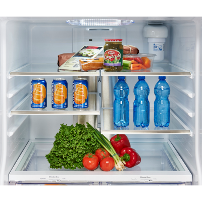 30" GE Profile 20.8 Cu. Ft. French Door Refrigerator In Fingerprint Resistant Stainless Steel - PNE21NYRKFS