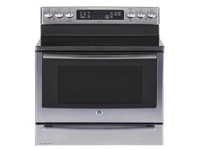 30" GE Profile 6.2 Cu. Ft. Freestanding Electric Range With Baking Drawer In Stainless Steel - PCB987YMFS