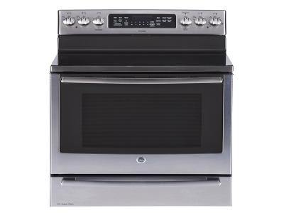 30" GE Profile 6.2 Cu. Ft. Freestanding Electric Range With Baking Drawer In Stainless Steel - PCB987YMFS