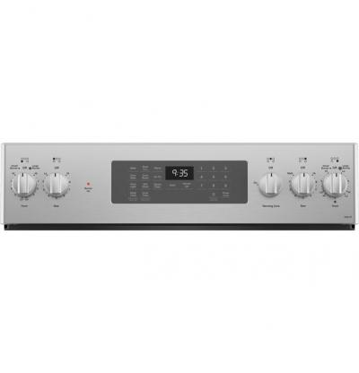 30" GE Profile 5.3 Cu. Ft. Smart  Free-Standing Electric Convection Fingerprint Resistant Range - PB935YPFS