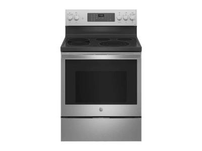 30" GE Profile 5.3 Cu. Ft. Smart  Free-Standing Electric Convection Fingerprint Resistant Range - PB935YPFS