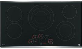 36" GE Profile Electric Cooktop with Built-In Touch Control - PP9036SJSS