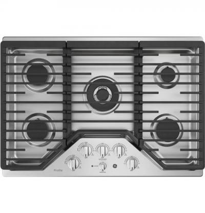 30" GE Profile Built-In Gas Deep Recessed Edge-to-Edge Cooktop - PGP9030SLSS