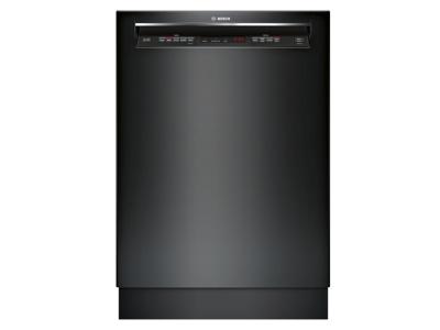 24" Bosch 300 Series Recessed Handle Dishwasher In Black - SHEM63W56N