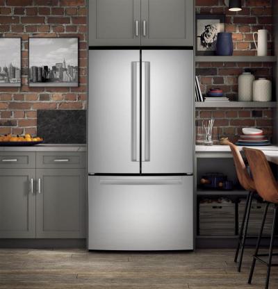 36" Haier 27.0 Cu. Ft. Fingerprint Resistant French-Door Refrigerator - QNE27JYMFS