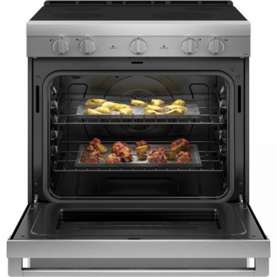 30" Haier Electric Slide-In Range with Wifi in Stainless Steel - QCSS740RNSS