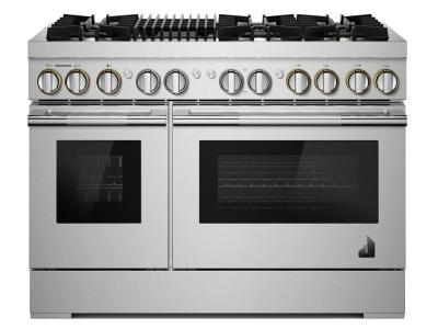 48" Jenn-Air Rise Dual-Fuel Professional Range With Gas Grill - JDRP648HL