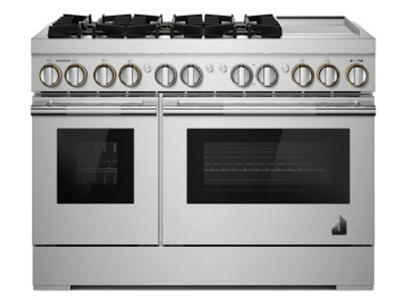 48" Jenn-Air Rise Dual-Fuel Professional Range With Chrome-Infused Griddle - JDRP548HL