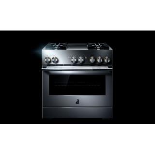 36" Jenn-Air Rise Dual-Fuel Professional-Style Range With Chrome-Infused Griddle And Steam Assist - JDSP536HL