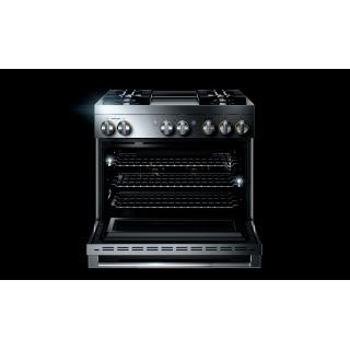 36" Jenn-Air Rise Dual-Fuel Professional-Style Range With Chrome-Infused Griddle - JDRP536HL