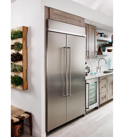 48" KitchenAid 30.0 Cu. Ft. Built-In Side by Side Refrigerator - KBSN608ESS