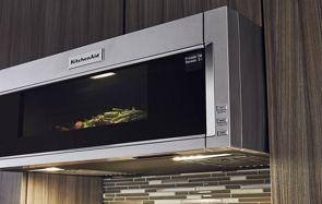 30" KitchenAid 900-Watt Low Profile Microwave Hood Combination - YKMLS311HSS